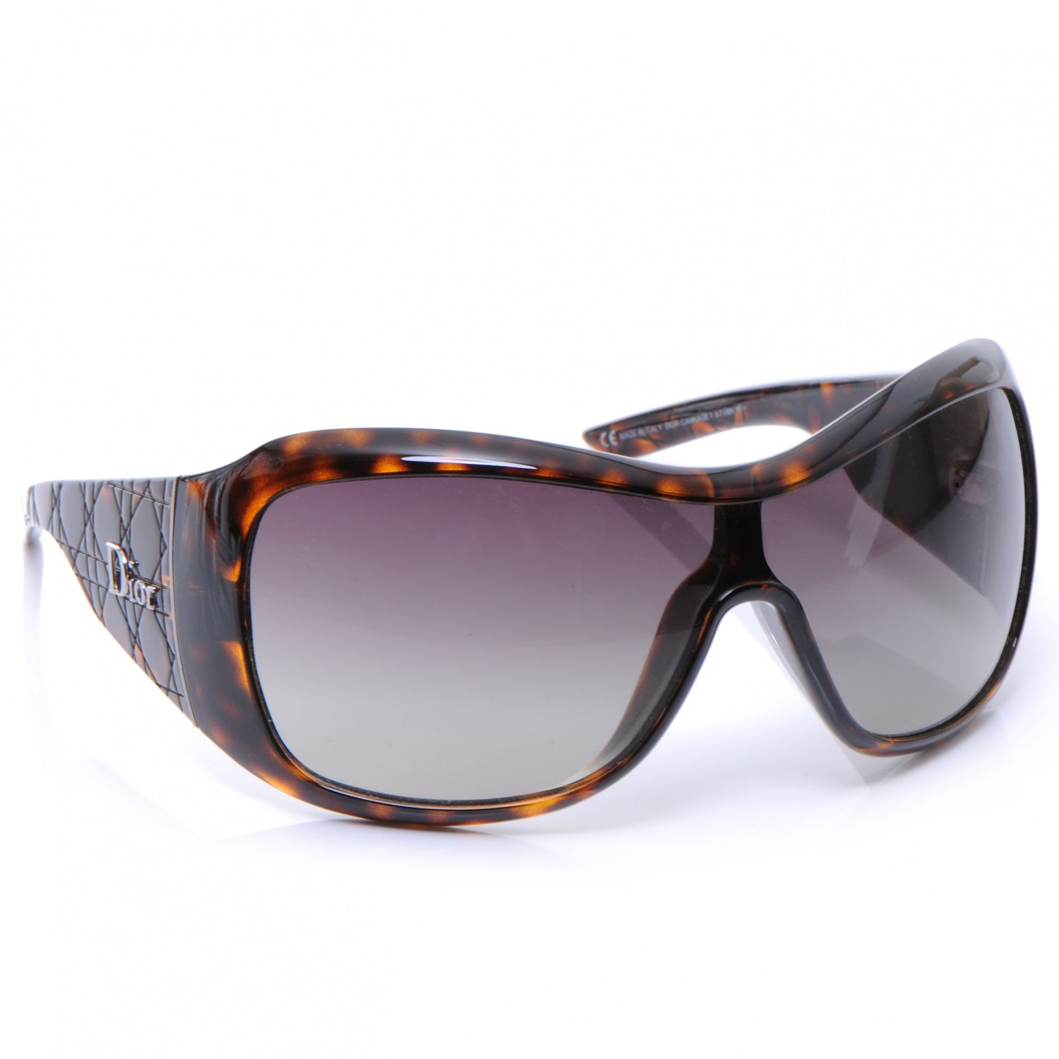 Christian Dior Tortoise Shell Cannage 1 Quilted Sunglasses 3 of 5