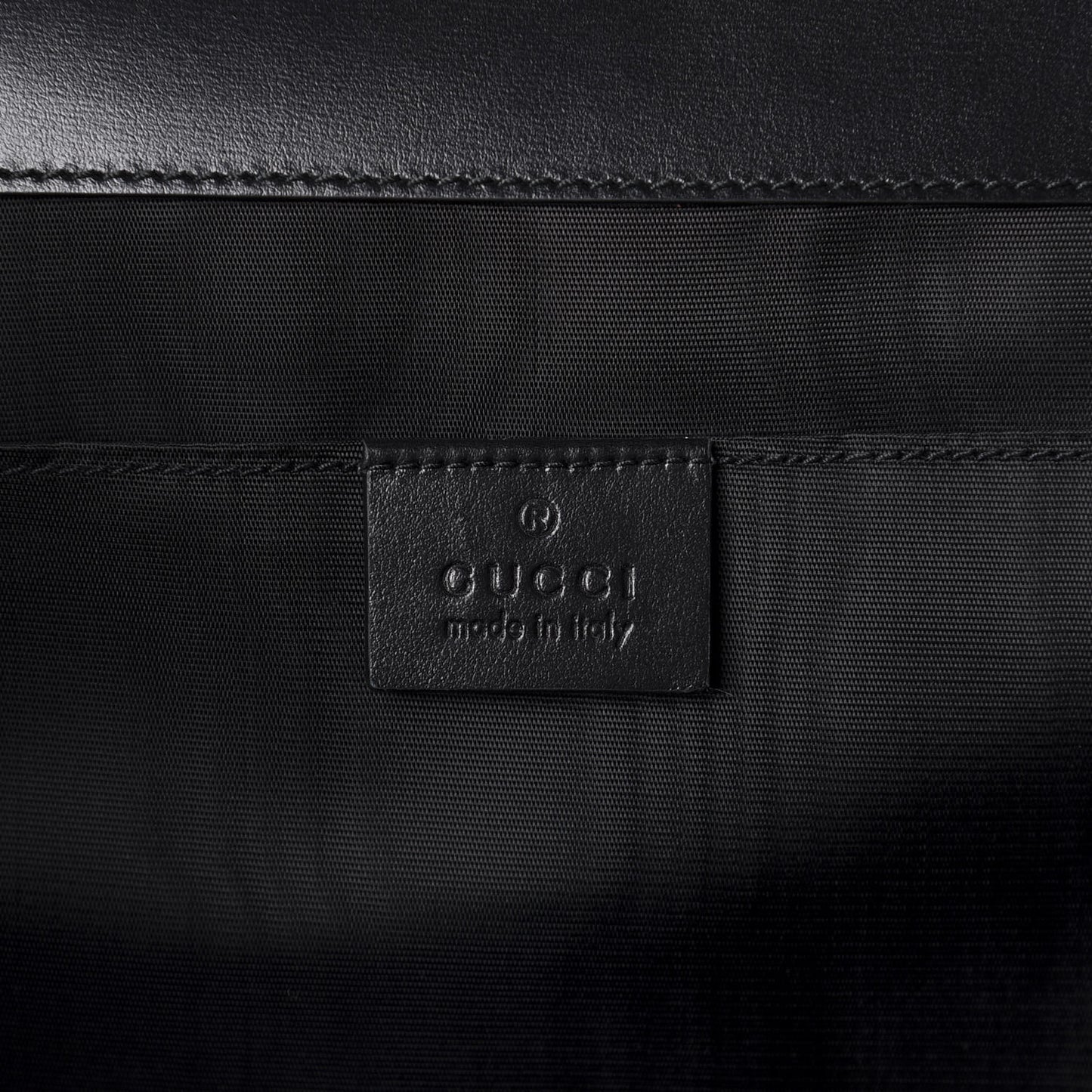 Calfskin Star Portfolio Bag Black