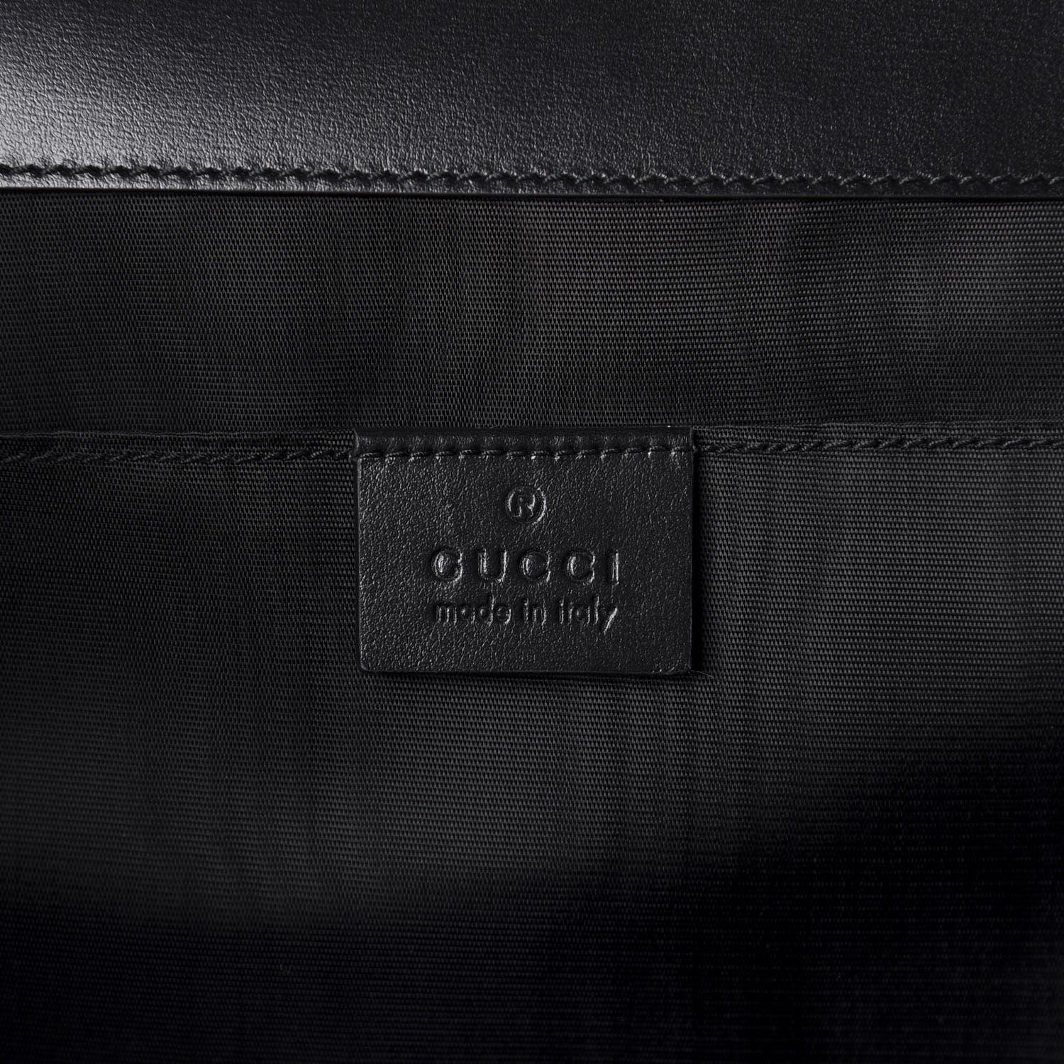 Gucci Calfskin Star Portfolio Bag Black 9 of 11