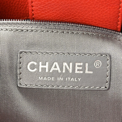 Chanel Calfskin Small Cerf Executive Shopper Tote Red 7 of 10