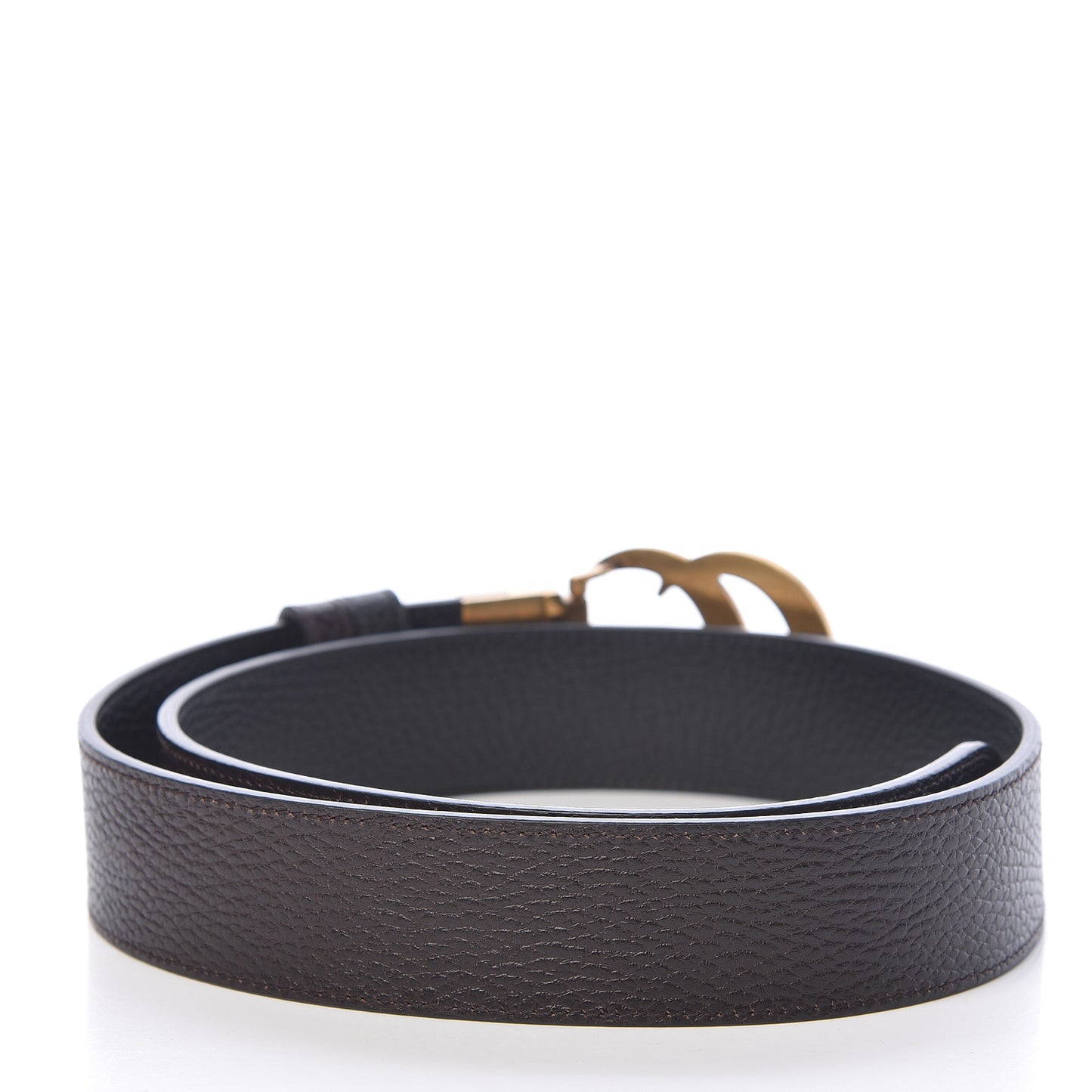 Calfskin Double G Reversible 37mm Belt 85 34 Black Cocoa