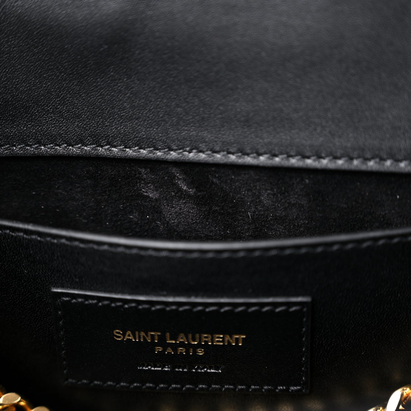 Smooth Calfskin Medium Classic Monogram Kate Tassel Satchel Black