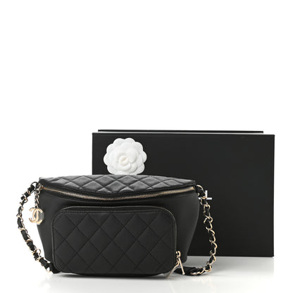 Chanel Caviar Quilted Business Affinity Waist Belt Bag Black 12 of 12