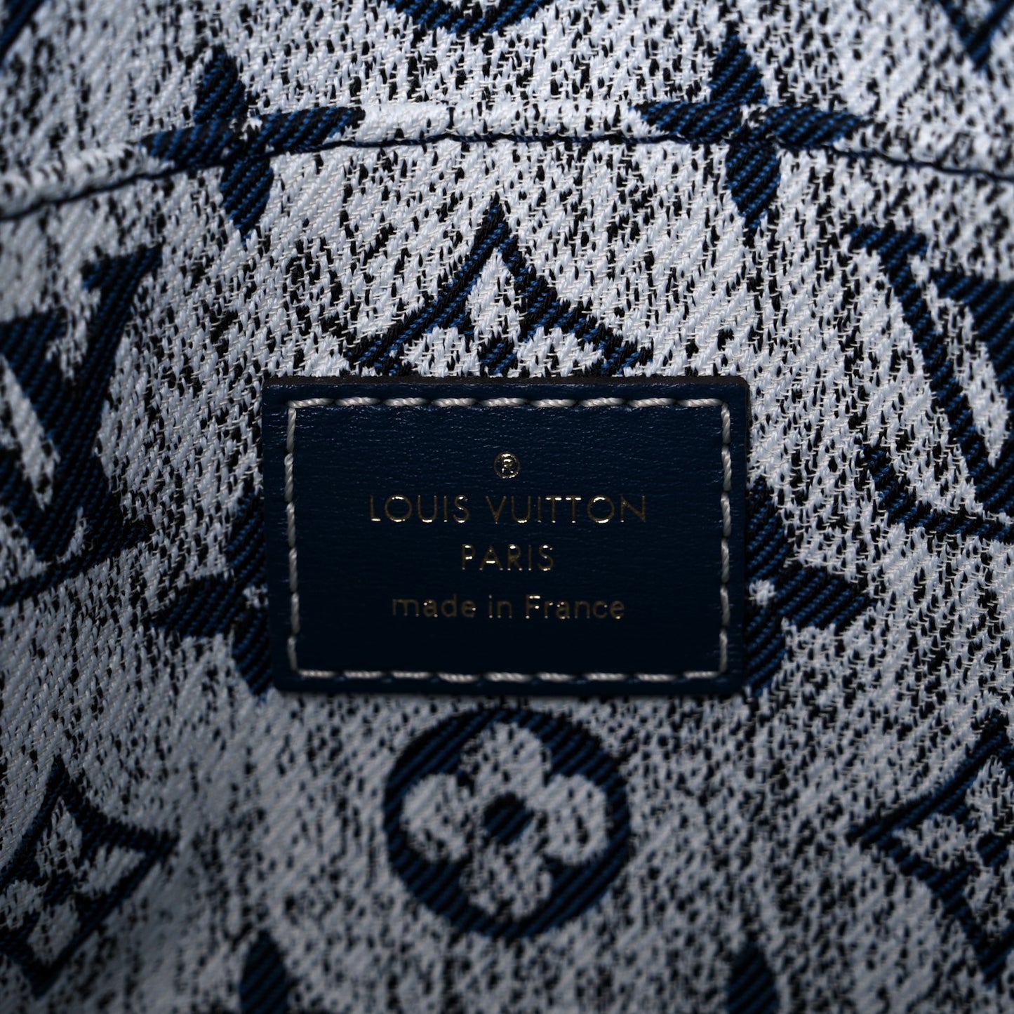 Monogram Jacquard Denim Onthego MM Bleu