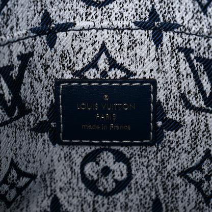 Louis Vuitton Monogram Jacquard Denim Onthego MM Bleu 6 of 8