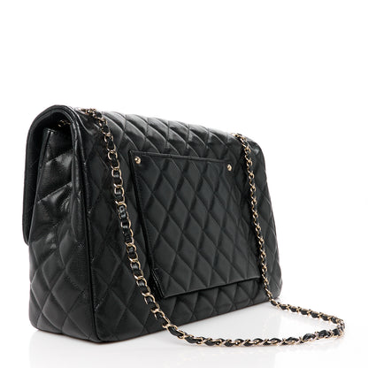 Chanel Caviar Quilted XXL Travel Flap Bag Black 3 of 11