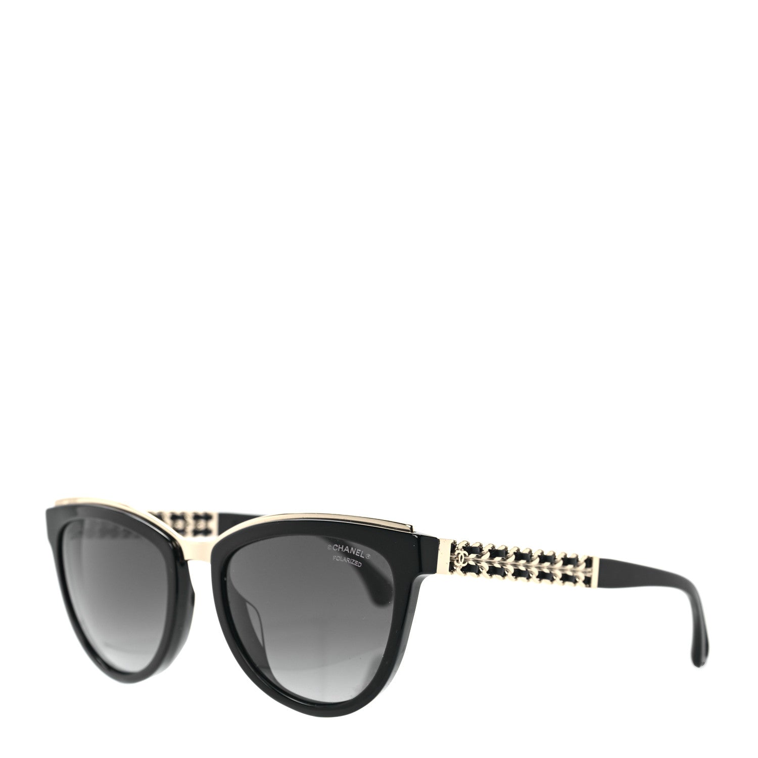 Chanel Lambskin Chain Sunglasses 5361-Q Black 1 of 7