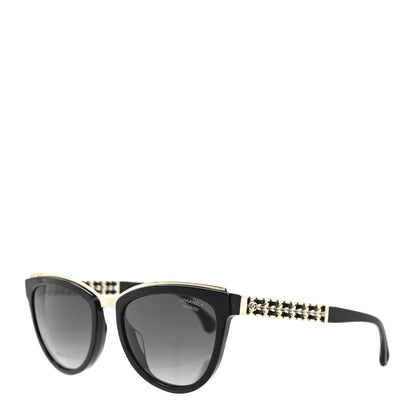 Chanel Lambskin Chain Sunglasses 5361-Q Black 1 of 7
