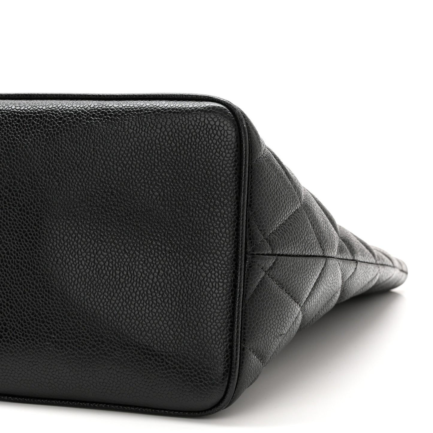 Caviar Quilted Medallion Tote Black