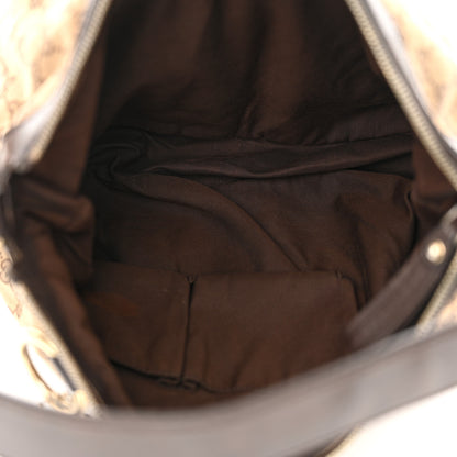 Gucci Monogram Medium Sukey Hobo Dark Brown 5 of 14