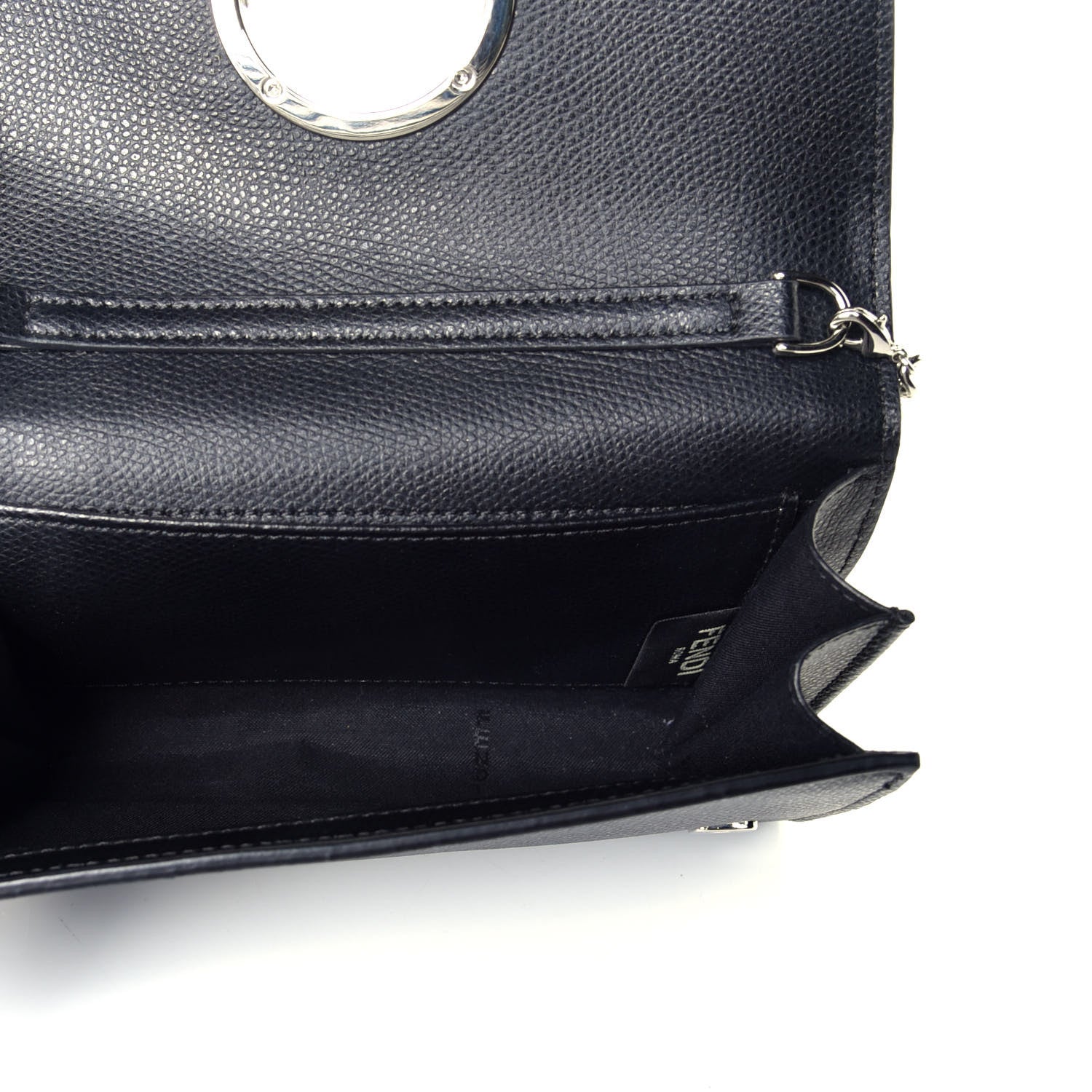 Fendi Vitello Cruise F is Fendi Wallet on Chain Black 5 of 9