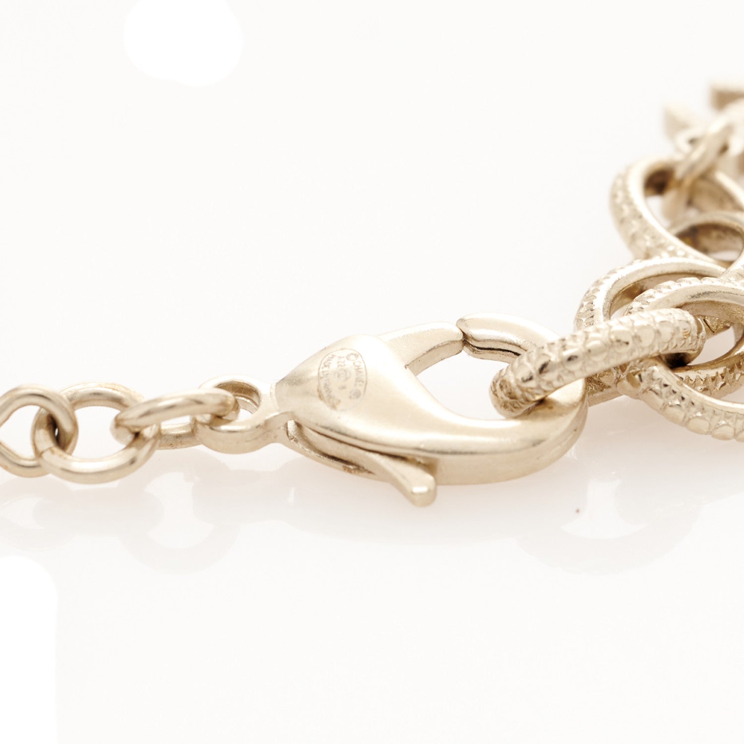 Chanel Pearl Bead Crystal CC Long Necklace Black Gold 4 of 5