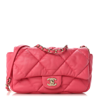Chanel Calfskin Quilted Medium Bubbly Flap Pink 1 of 13