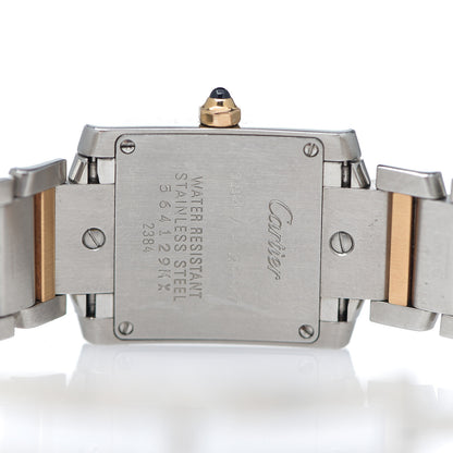 Cartier Stainless Steel 18K Pink Gold 20mm Tank Francaise 160th Anniversary Quartz Watch 4 of 5