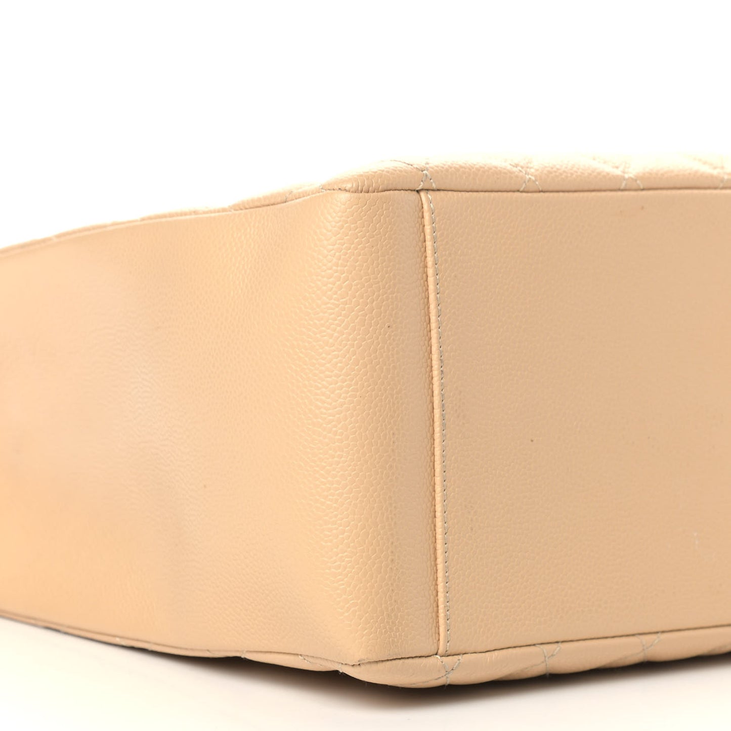 Caviar Quilted Grand Shopping Tote GST Beige