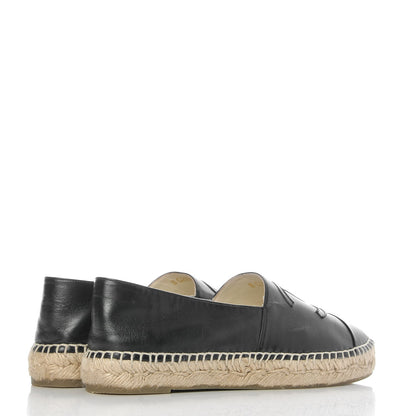 Chanel Lambskin CC Espadrilles 39 Black 4 of 9