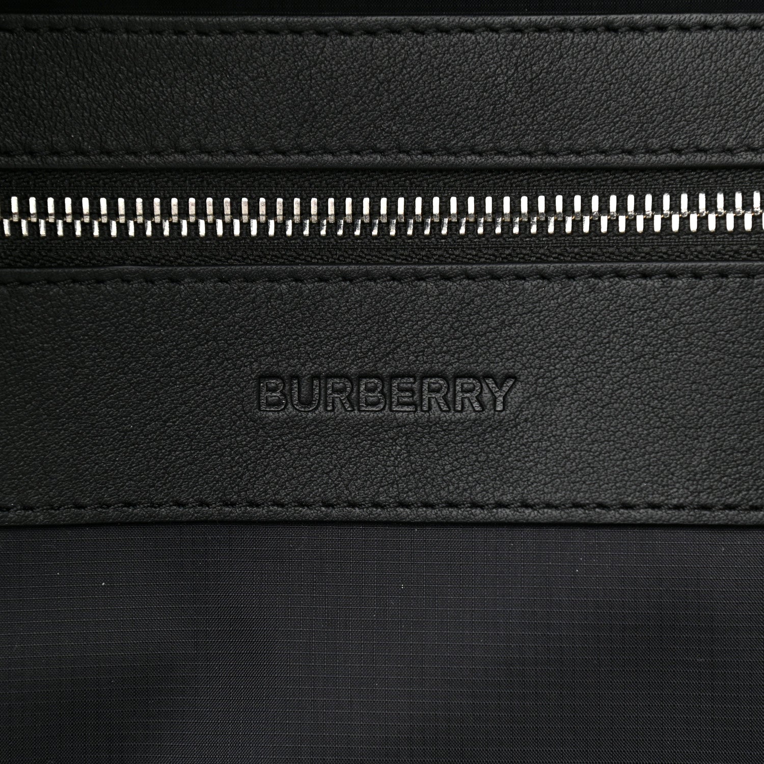 Burberry Nylon Logo Print Backpack Black 5 of 8