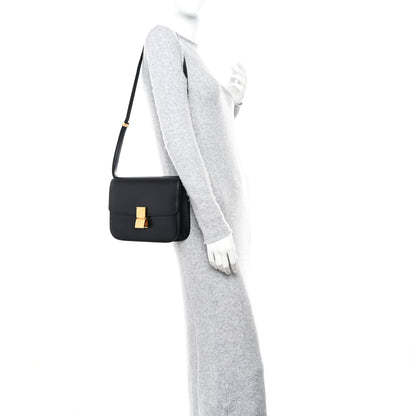 Celine Box Calfskin Medium Classic Box Flap Bag Black 2 of 14