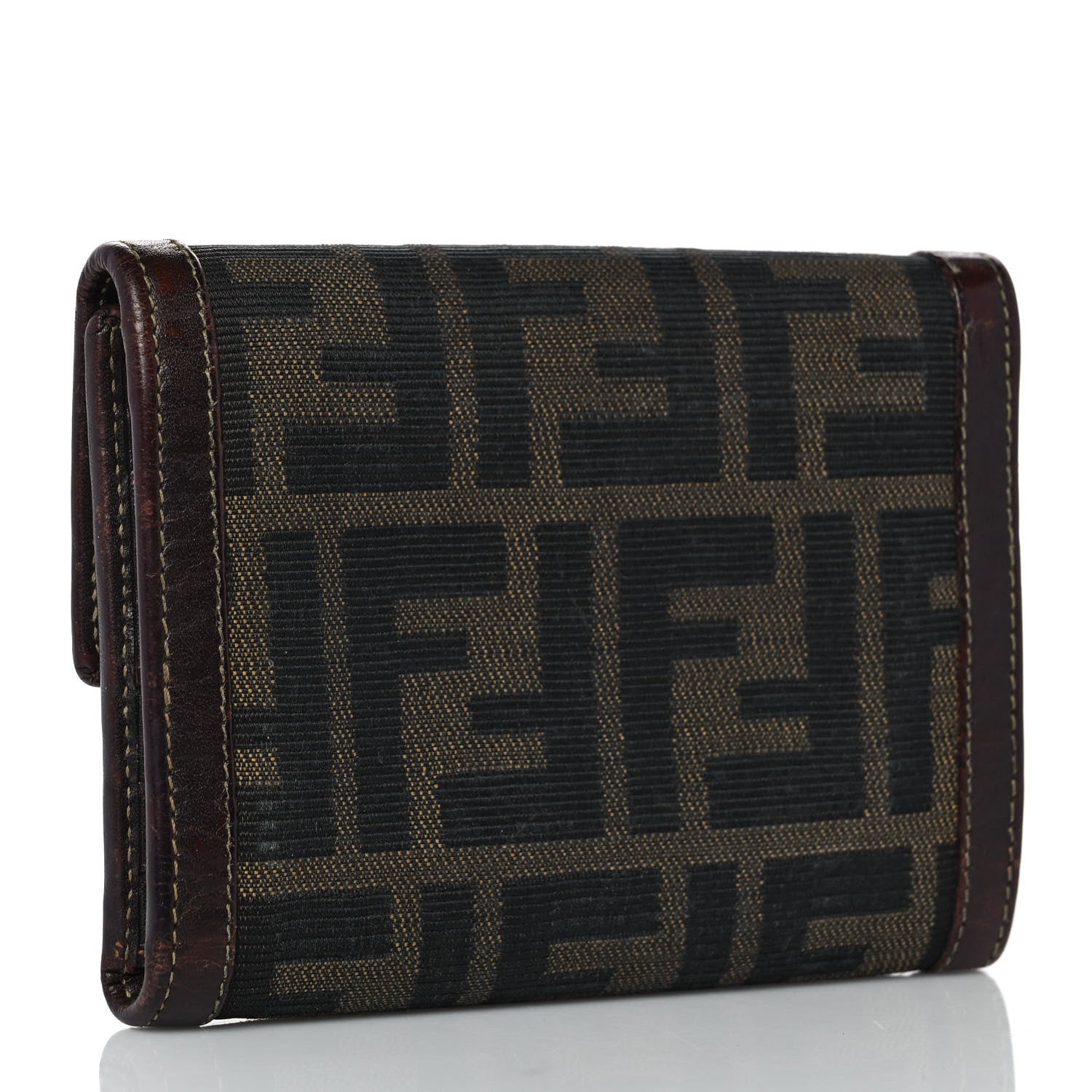 Fendi Zucca Compact Wallet Tobacco 3 of 9