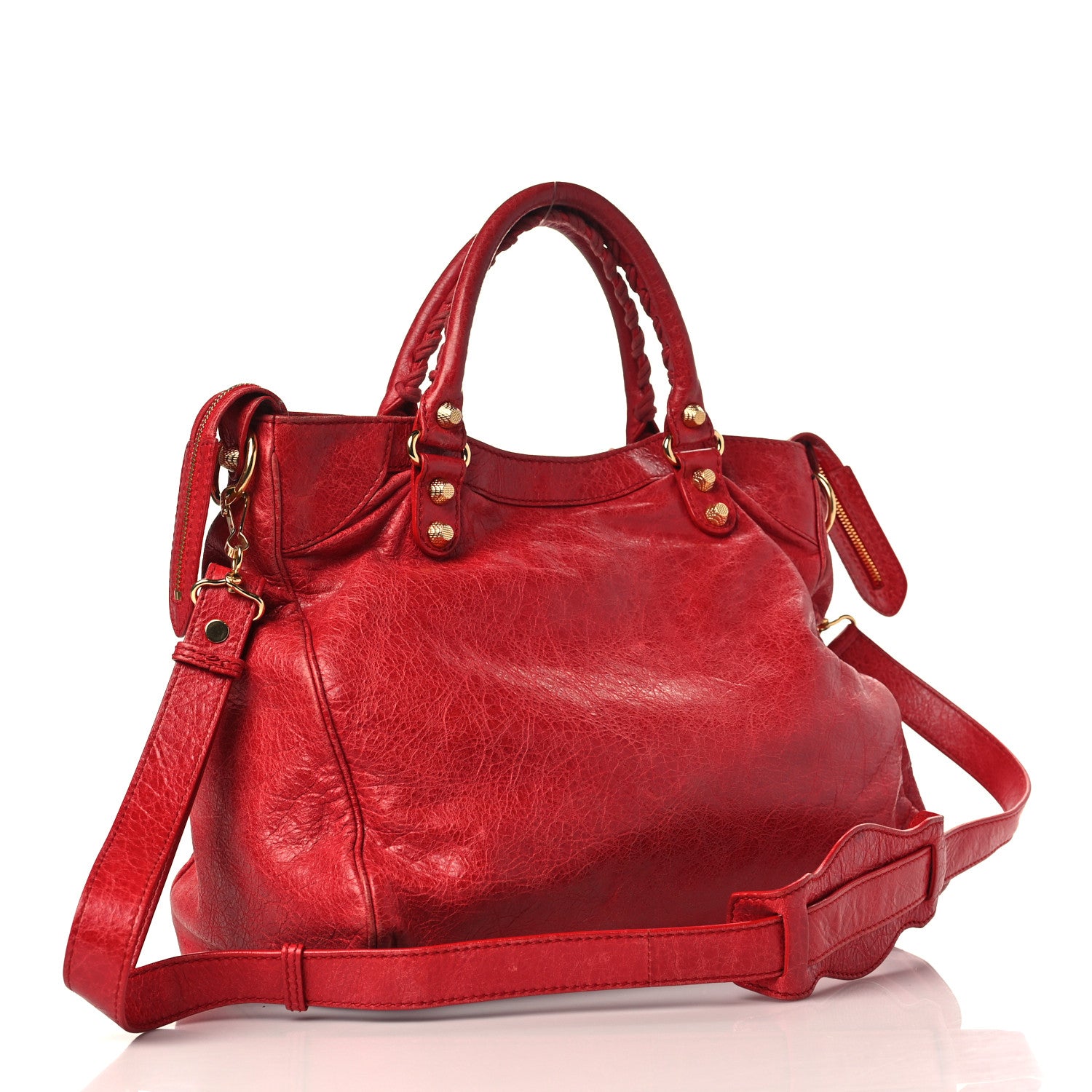 Balenciaga Agneau Giant 12 Gold Hardware Velo Rouge Cardinal 2 of 15