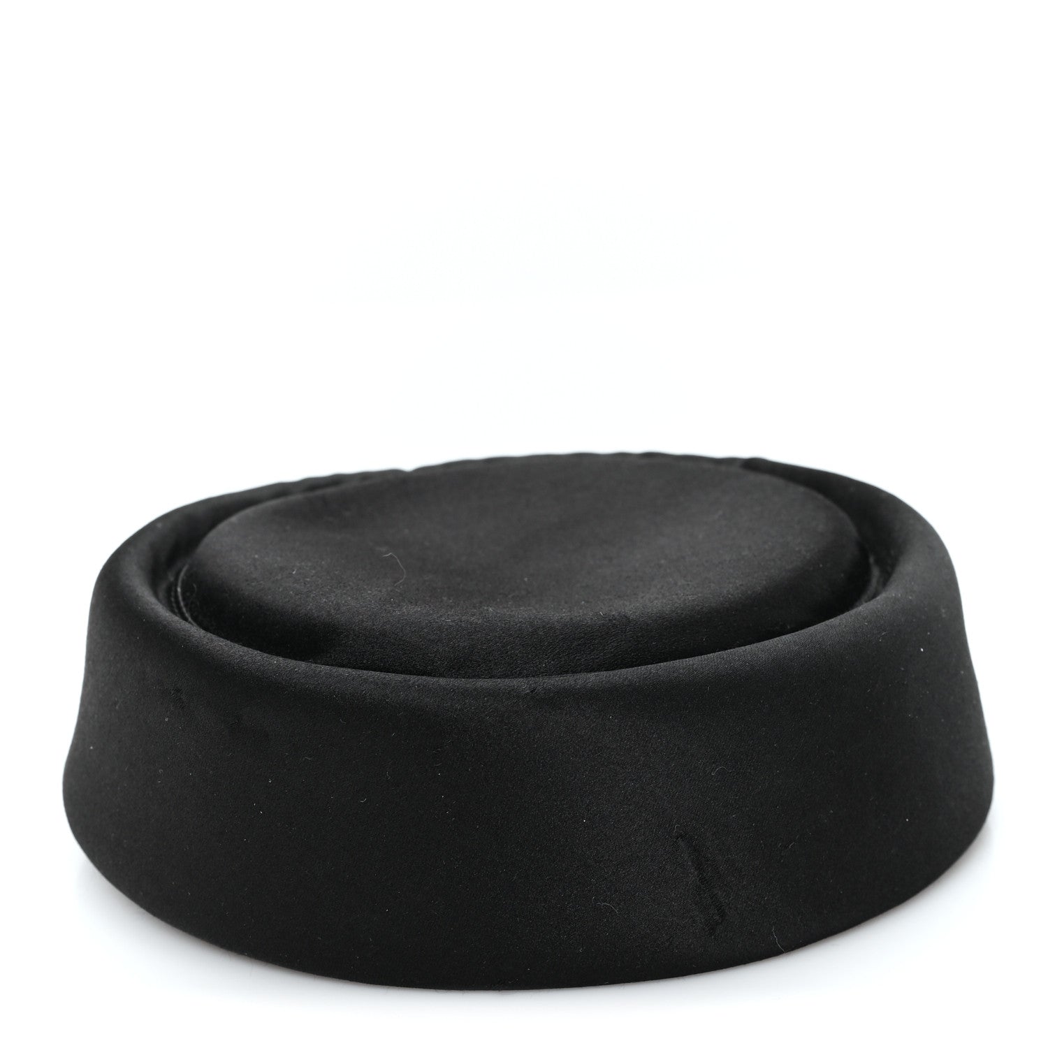 Gucci Satin Pillbox Hat M 57 Black 1 of 9