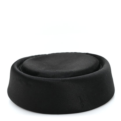Gucci Satin Pillbox Hat M 57 Black 1 of 9