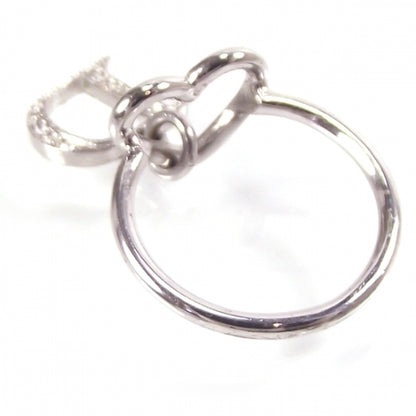 Christian Dior Crystal D Charm Heart Ring 2 of 3