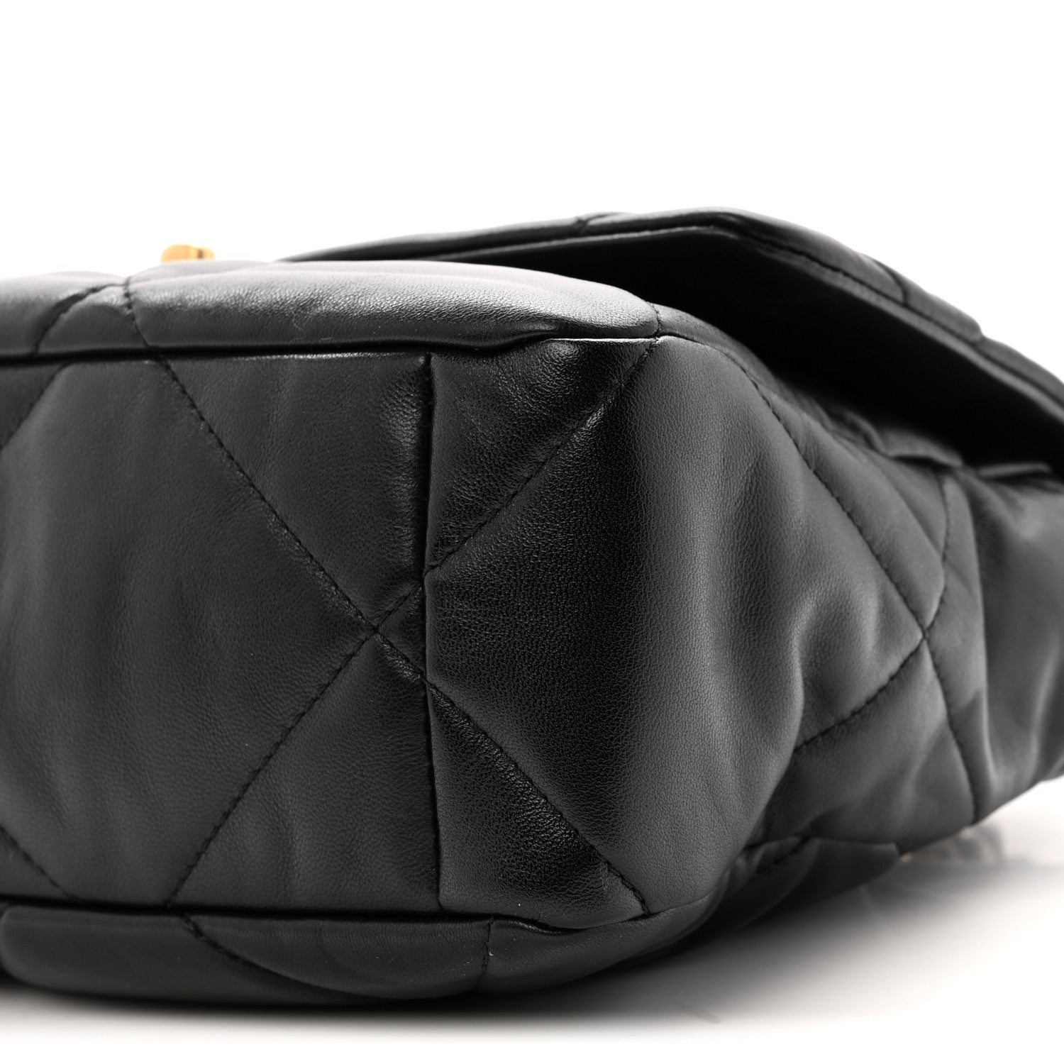 Chanel Lambskin Quilted Large Chanel 19 Flap Black 10 of 11