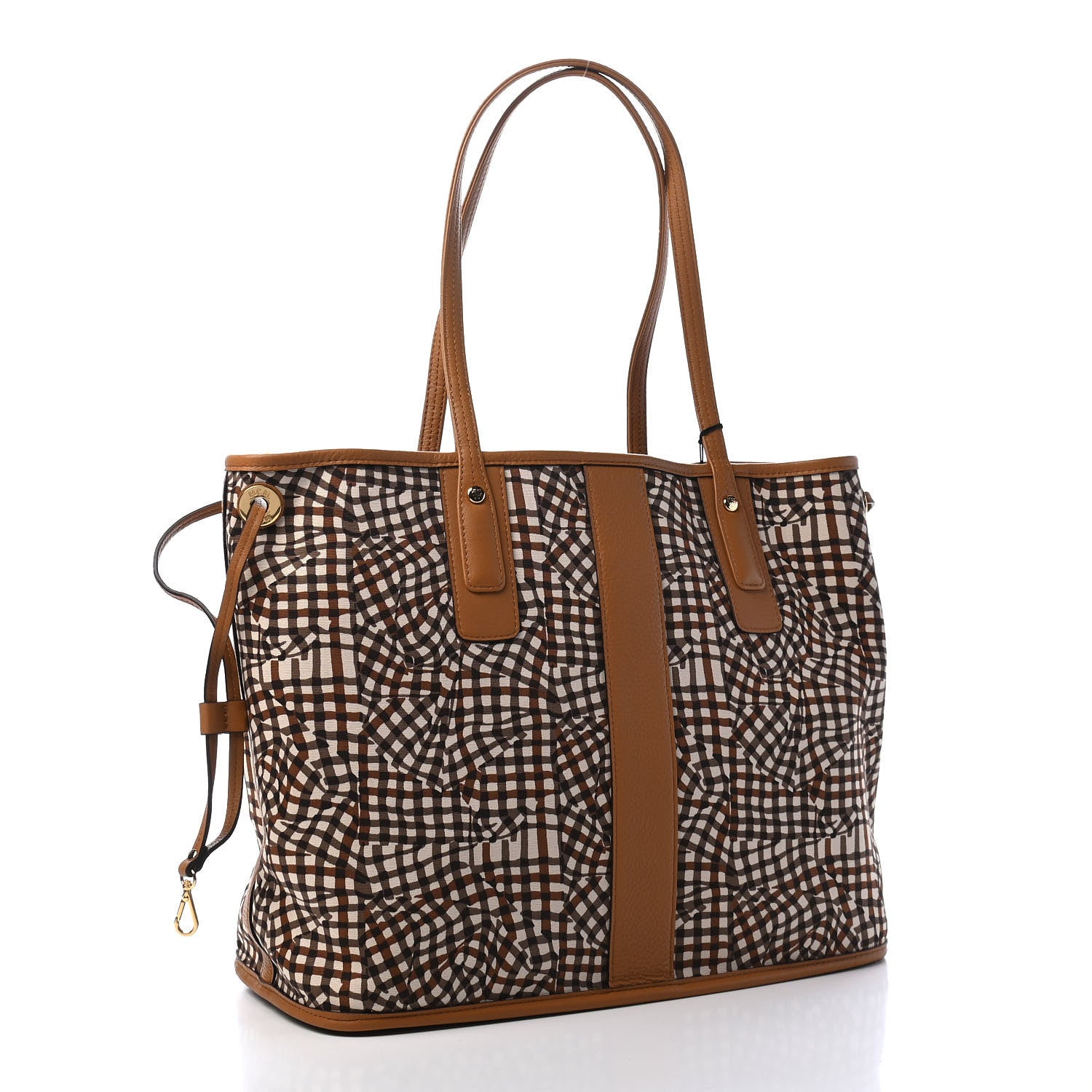 MCM Visetos Medium Liz Reversible Shopper Tote Cognac 5 of 13