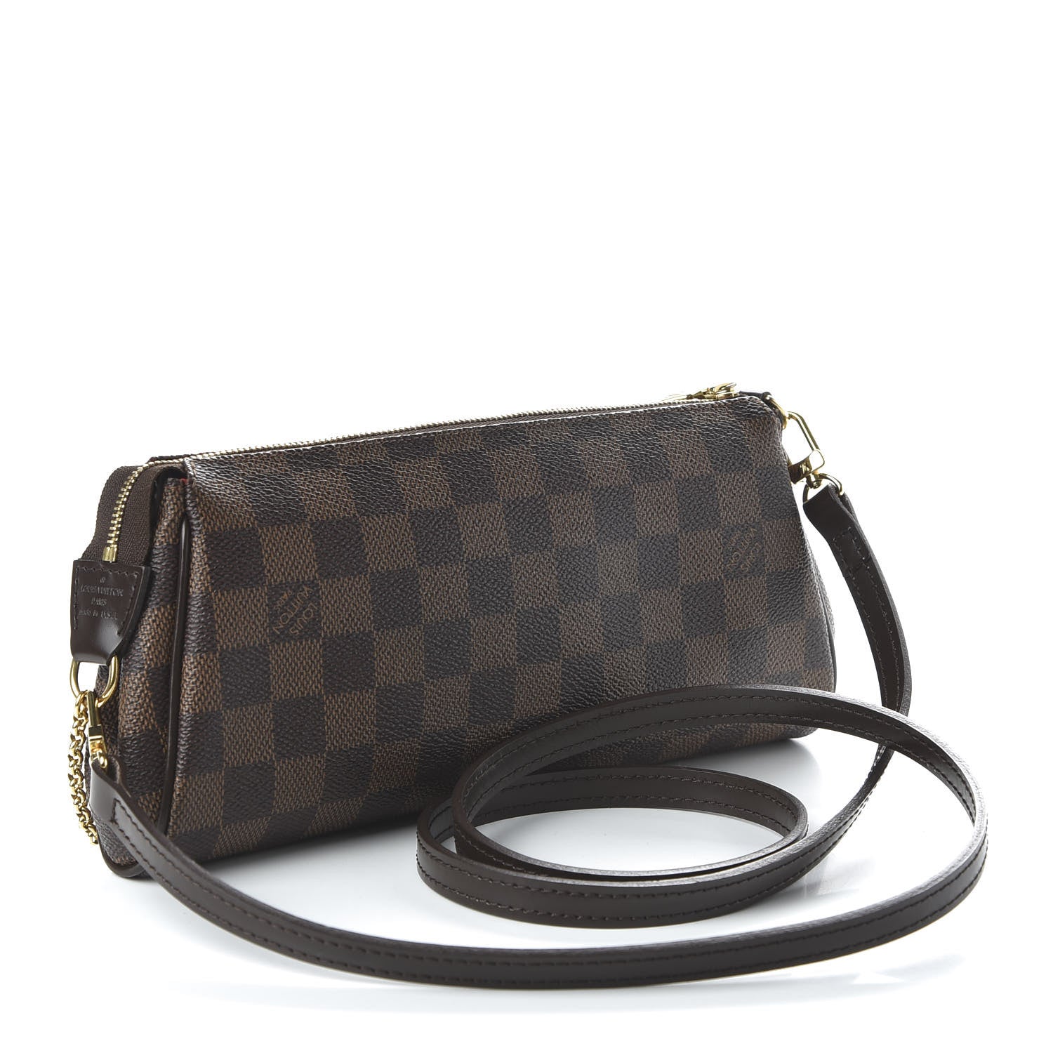 Louis Vuitton Damier Ebene Eva Clutch 3 of 11