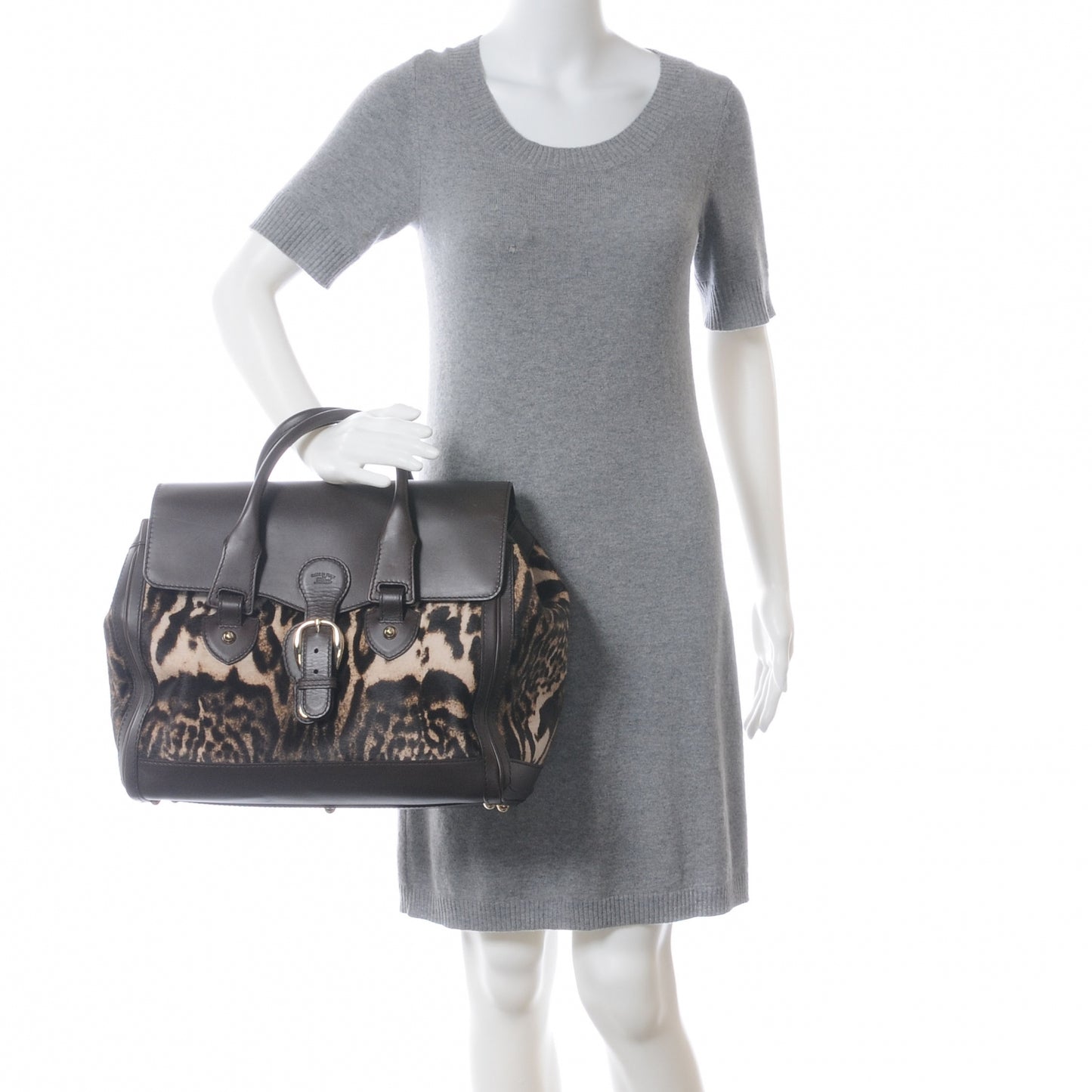 Pony Hair Heritage Leopard Large Hobo