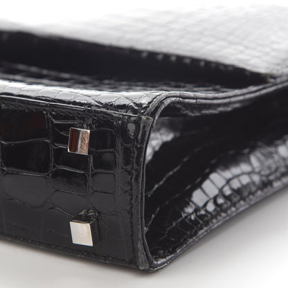 Gucci Alligator Shoulder Bag Black 8 of 10