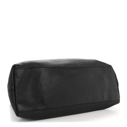Gucci Pebbled Calfskin Medium Soho Chain Shoulder Bag Black 4 of 13