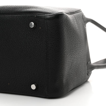 Hermes Taurillon Clemence Lindy 30 Black 10 of 16