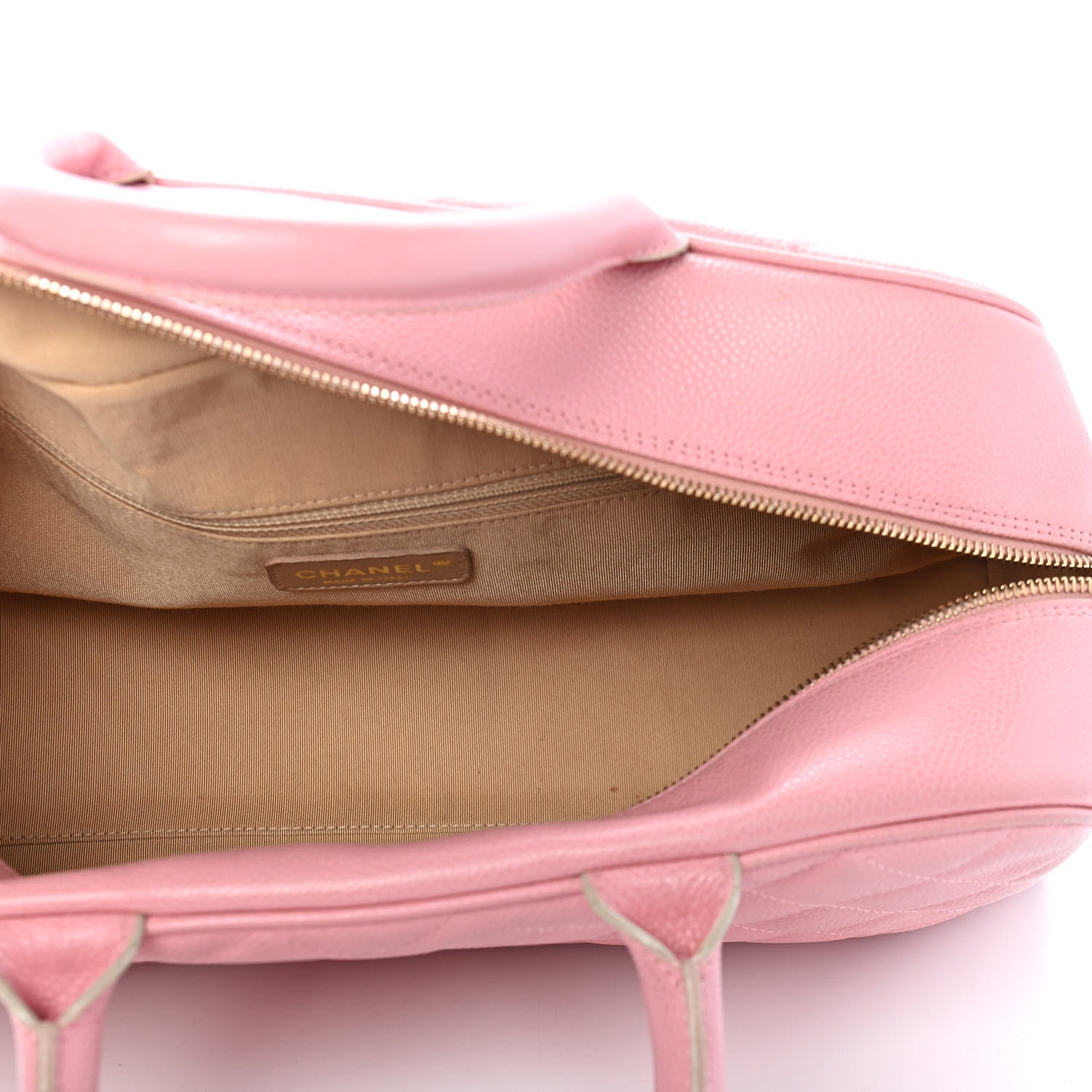 Chanel Caviar Quilted Large Bowler Pink 5 of 12
