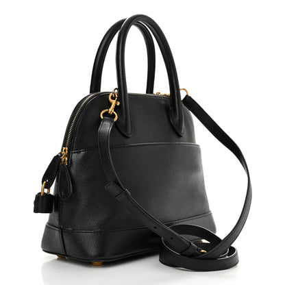 Balenciaga Grained Calfskin Logo S Ville Top Handle Bag Black White 3 of 15