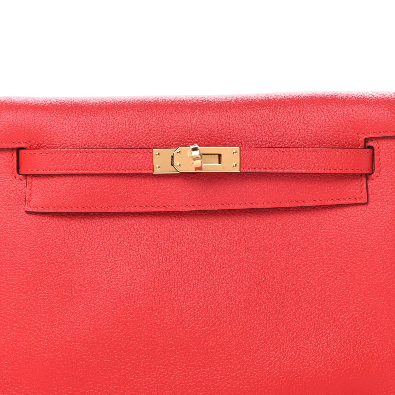 Hermes Evercolor Kelly Danse II Belt Bag Rouge De Coeur 8 of 11