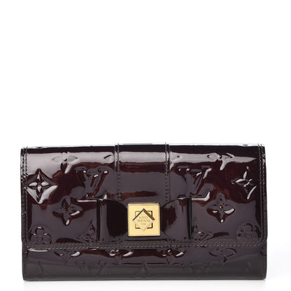 Louis Vuitton Vernis Sarah Noeud Wallet Amarante 1 of 9