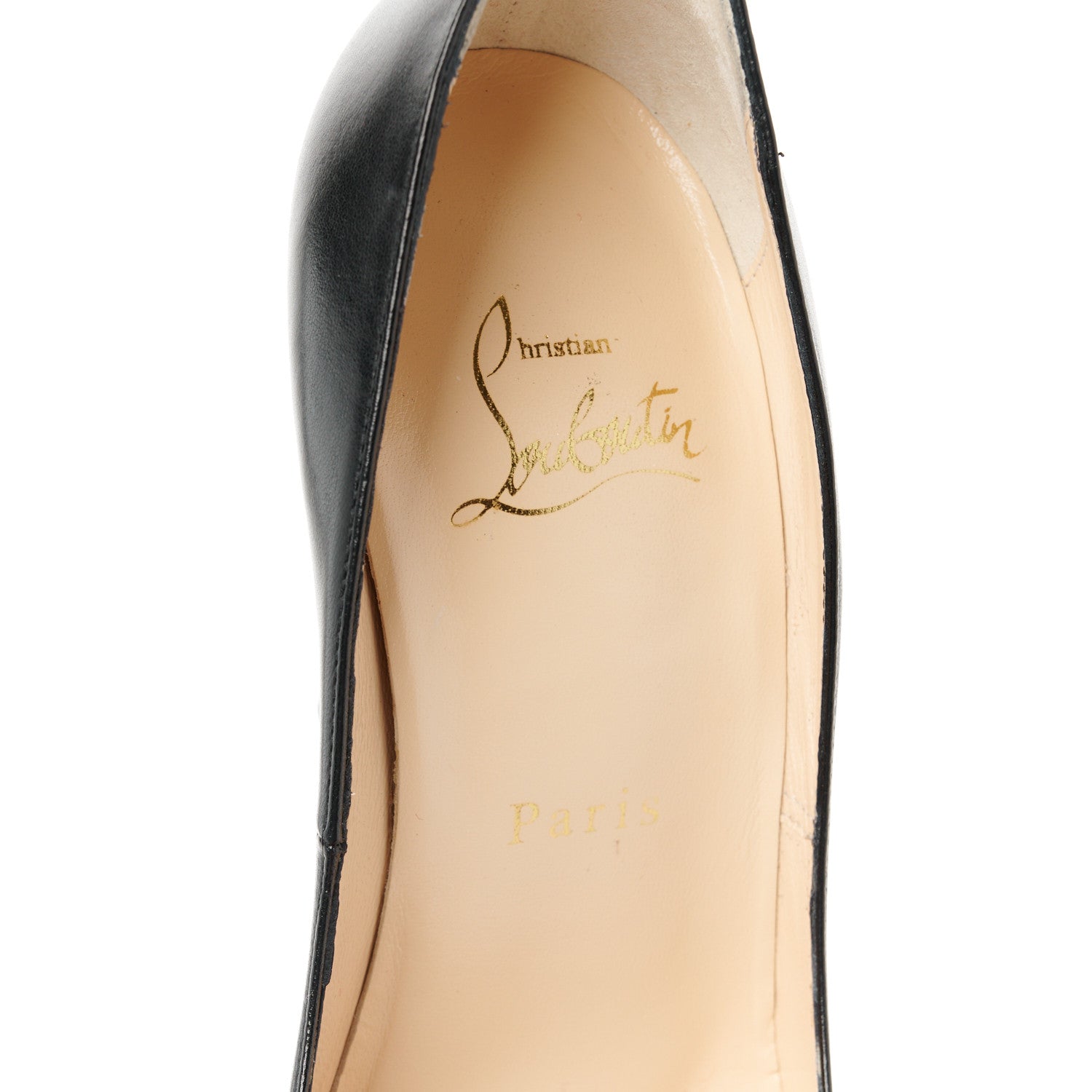 Christian Louboutin Nappa Very Gemma 100 Pumps 35.5 Black 7 of 8