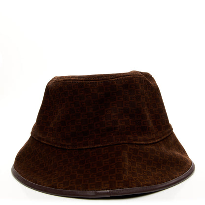 Gucci Suede GG Monogram Bucket Hat L Brown 6 of 11
