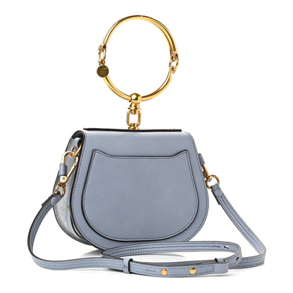 Chloe Calfskin Suede Small Nile Bracelet Bag Cloudy Blue 3 of 8