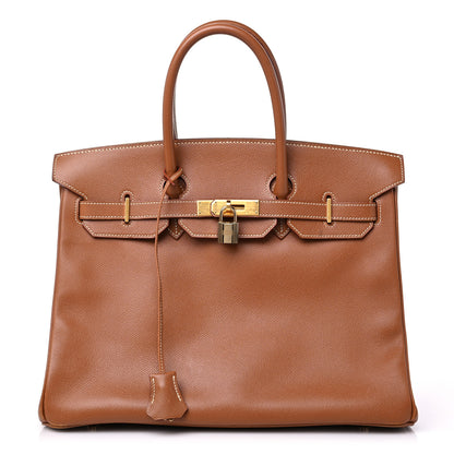 Hermes Courchevel Birkin 35 Gold 1 of 18