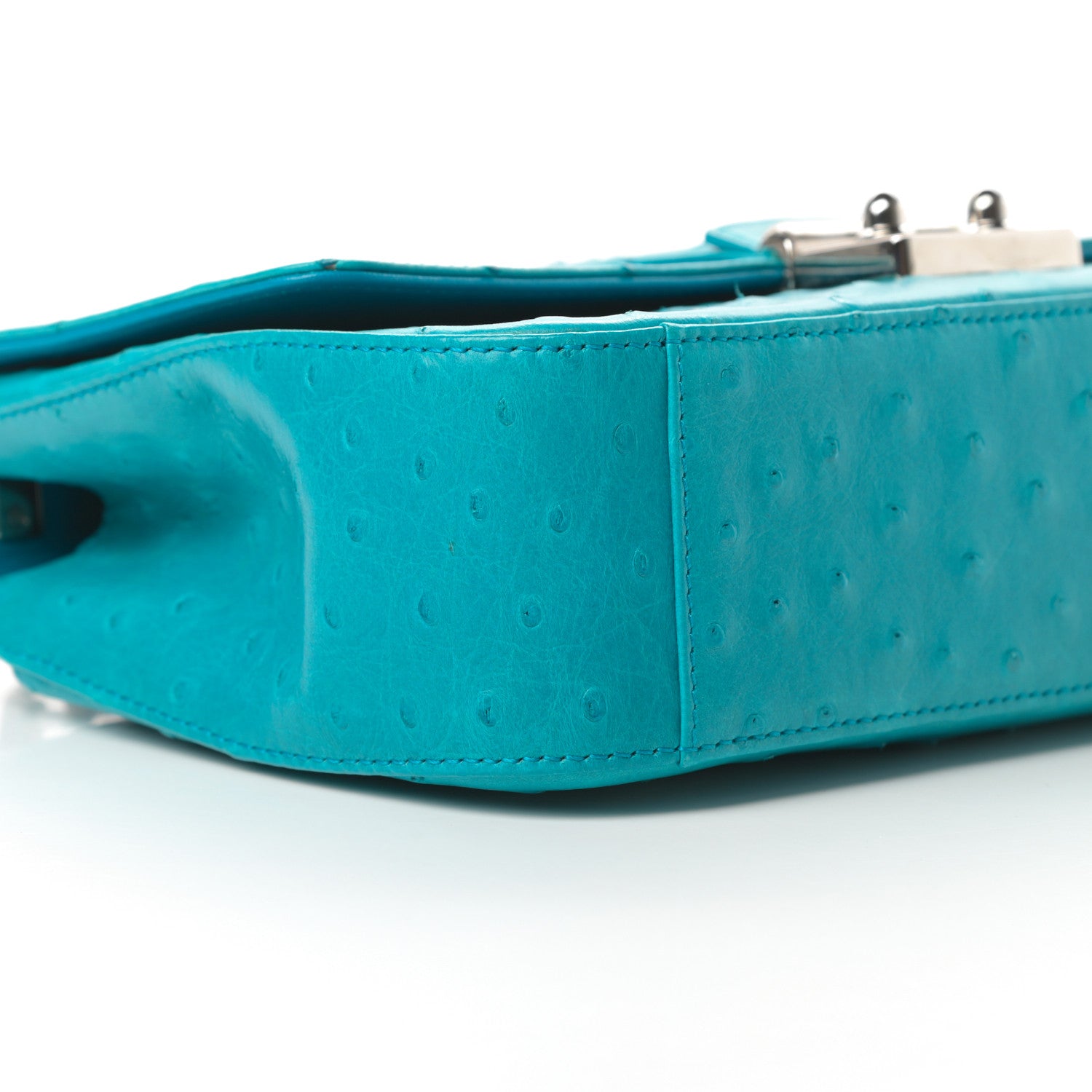 Christian Dior Ostrich Medium Miss Dior Flap Turquoise 10 of 13
