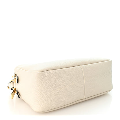 Prada Vitello Daino Soft Medium Double Zip Shoulder Bag White 4 of 10