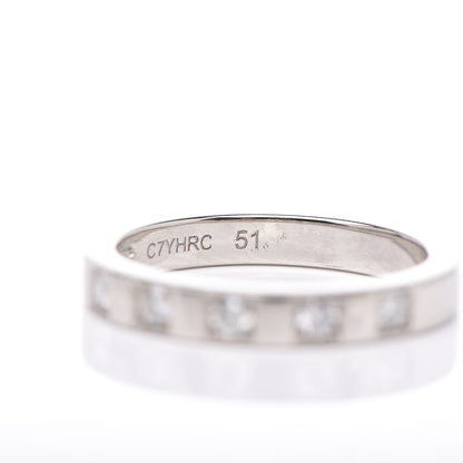 Bulgari Platinum Diamond MarryMe Wedding Band Ring 51 5.75 7 of 7