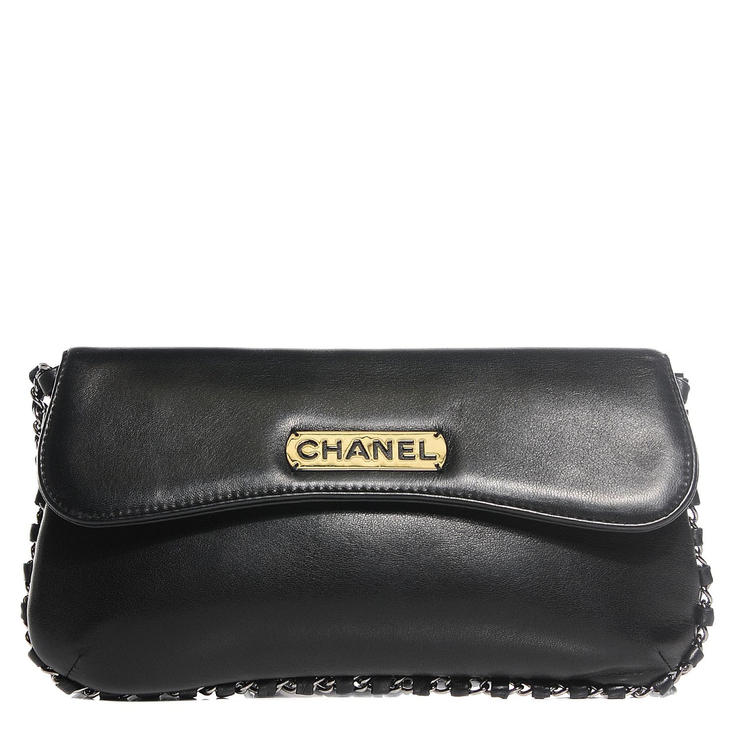 Lambskin Chain Flap Black