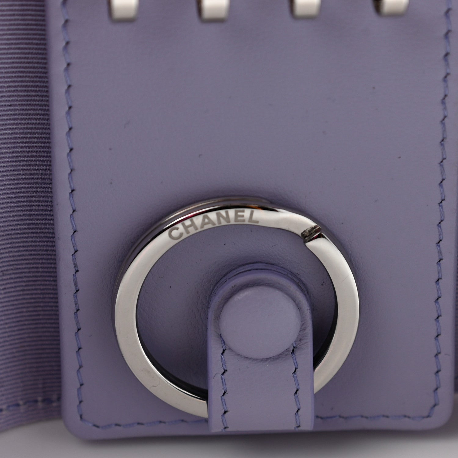 Chanel Caviar Quilted Classic 4 Key Holder Wallet Light Purple 8 of 10
