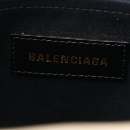 Balenciaga Canvas Calfskin Hardware Tote Natural Black 6 of 12