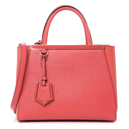 Fendi Vitello Elite Flamingo Petite 2Jours Tote Rosa Exstasy 1 of 11