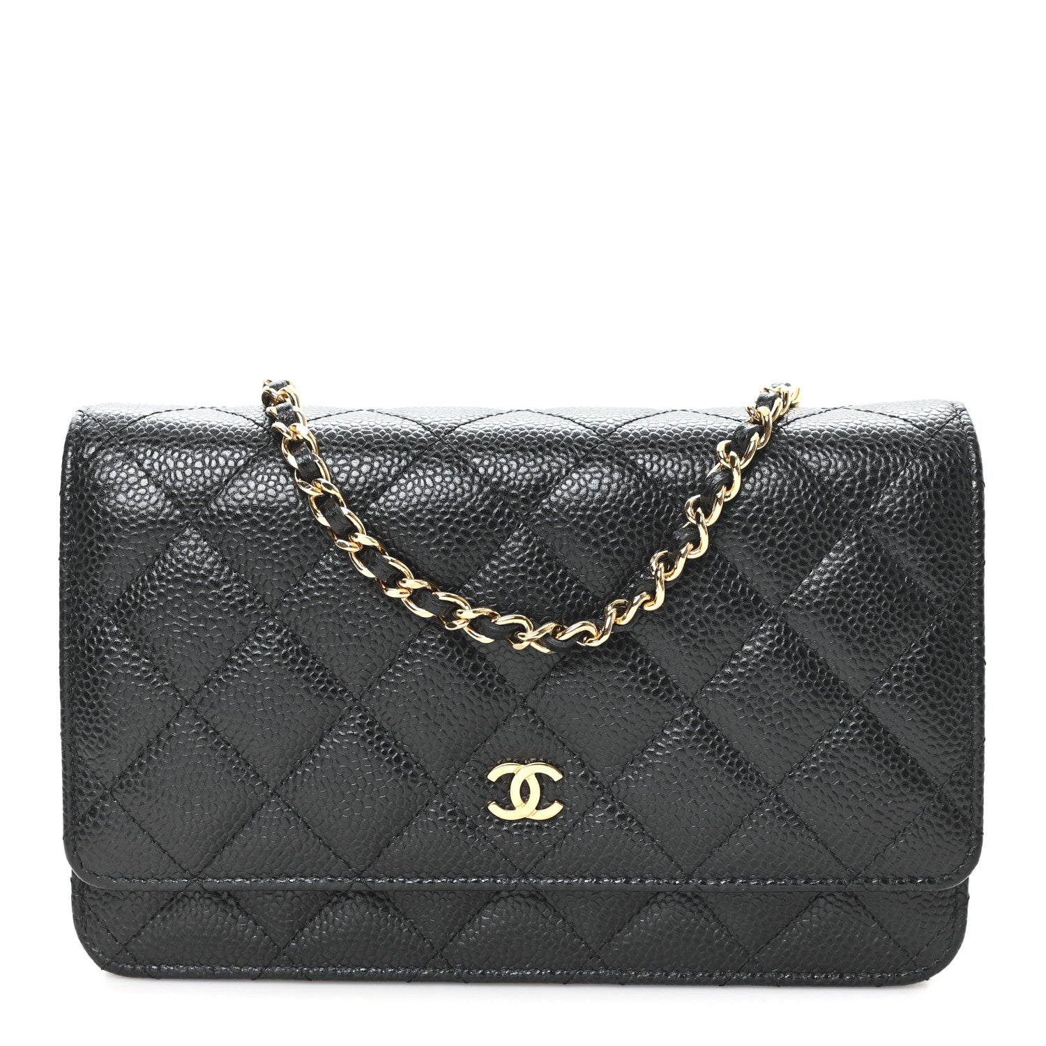 Chanel Caviar Quilted Wallet On Chain WOC Black 1 of 11